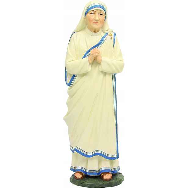 Krásná figurka Svatá Matka Tereza Ručně Malovaná 27,5 cm vysoká