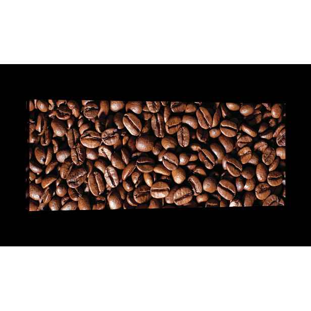 Obraz 145x45 Káva zrnková káva makro textura aroma hnědá teplá
