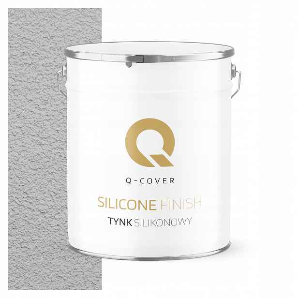 Silikonová Fasádní Omítka Šedá Světlá F262 7 Kg Vnější Granulace 1.0 mm