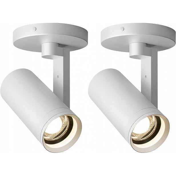 Stropní Led reflektor 12W Aisilan MS010a nastavitelný, bílý, otočný, 2 ks