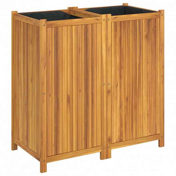 vidaXL Zahradní truhlík s vložkou 100x50x100 cm masivní akáciové dřevo