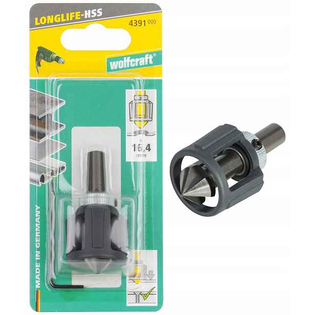 Vrták Hss na kov s nastavitelným dorazem 16,4 mm Wolfcraft