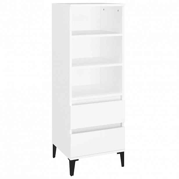 vidaXL Skříň highboard bílá 40 x 36 x 110 cm kompozitní dřevo