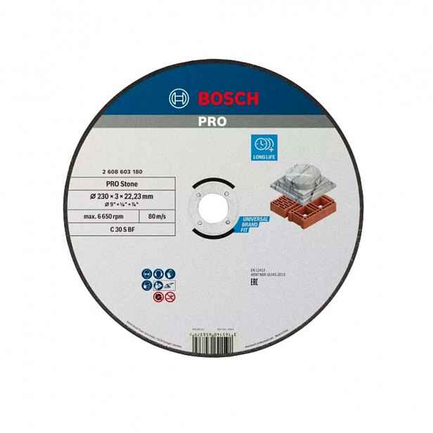 Bosch - Řezný kotouč na kámen 230x22,23 mm 2608603180