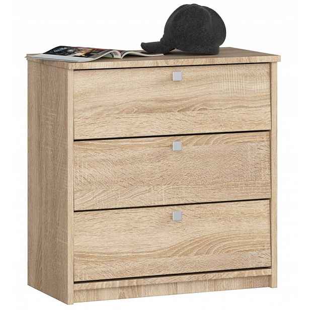 Botník Mini 3 výklopná dvířka 60 cm dub sonoma Akd