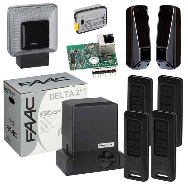 Faac DELTA2+ Smart WiFi Xwbl+ Lampa+ Pilot XT4 Fds 4ks pohon brány