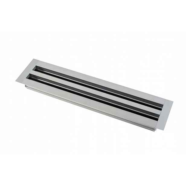 Lineární štěrbinový ventilátor hliníkový dvouštěrbinový 500 x 104 mm Lds 91044