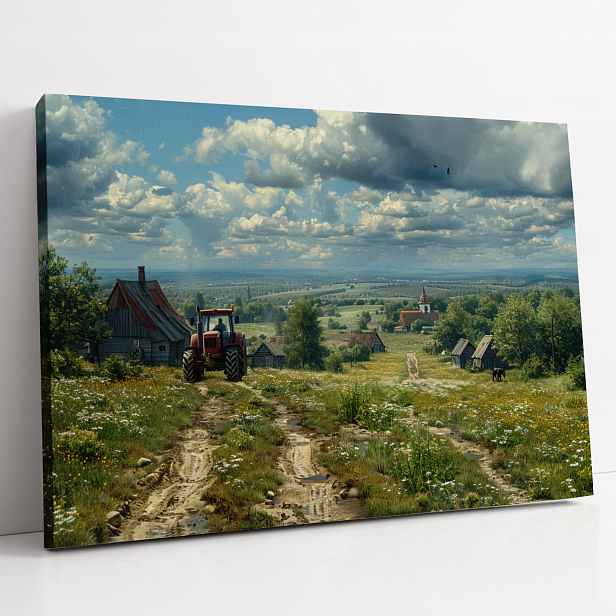 Obraz na plátně Jarní den na Polské venkově do domu kuchyňského pokoje 80x60