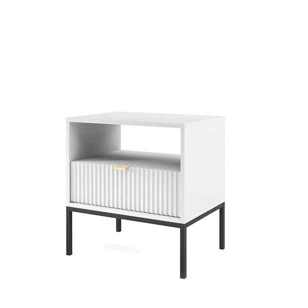 MASSENO NOČNÍ STOLEK STELLARE, 54/56/39 cm, bílý