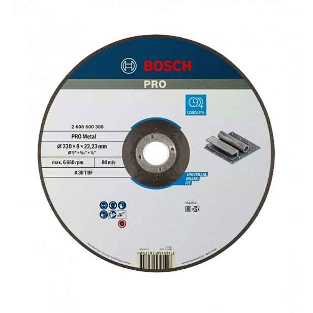 Bosch - Brusný kotouč na kov 230x22,23 mm 2608603184