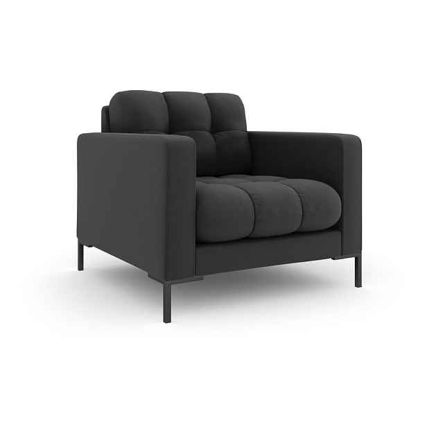 Tmavě šedé křeslo Bali – Cosmopolitan Design