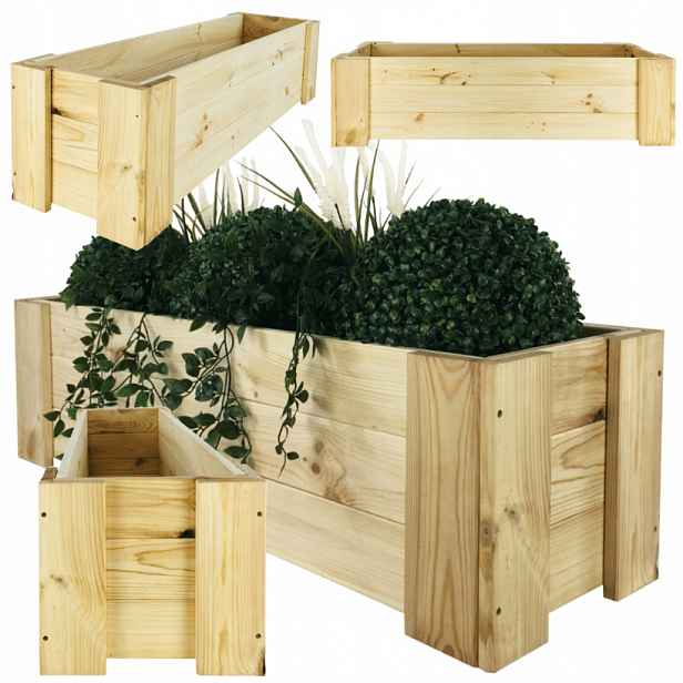 Truhlík bylinkový záhon květináč květináč bylinkový obal borovice 30X100X30 cm Eko
