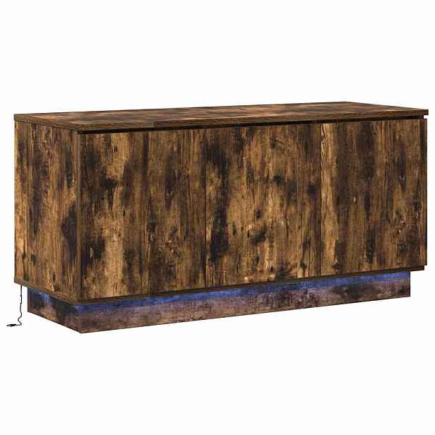 vidaXL Televizní skříň 100 x 38 x 49 cm Kouřový dub Kompozitní dřevo