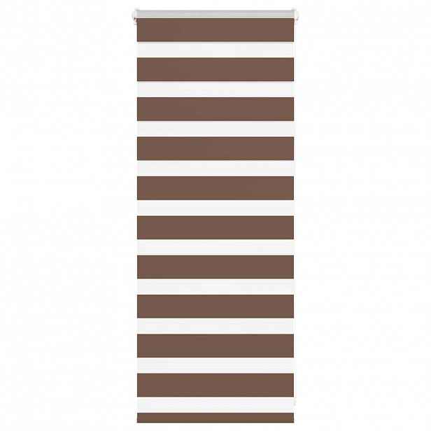 vidaXL Zebra roleta hnědá 55x100 cm šířka látky 50,9 cm polyester