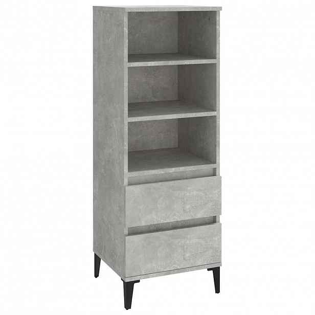 vidaXL Skříň highboard betonově šedá 40 x 36 x 110 cm kompozitní dřevo