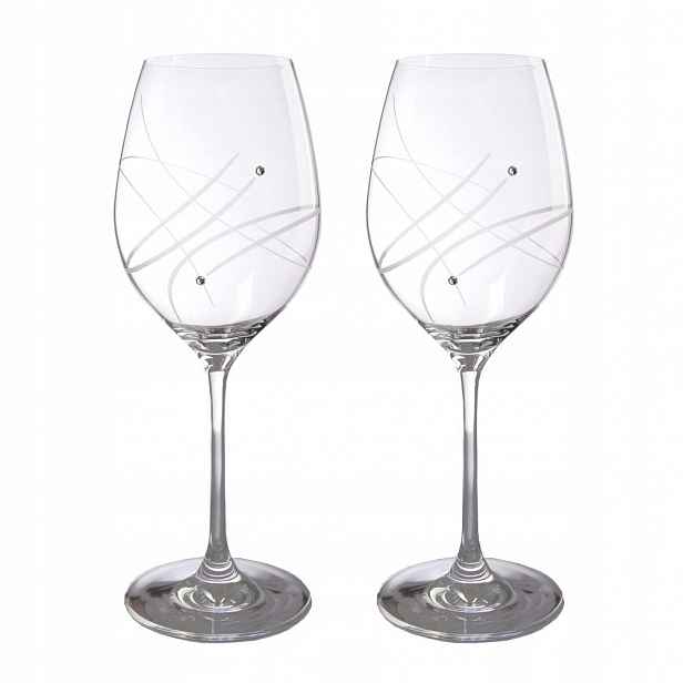 Celebration Sada 2 ks sklenic na víno s krystaly Preciosa 470 ml