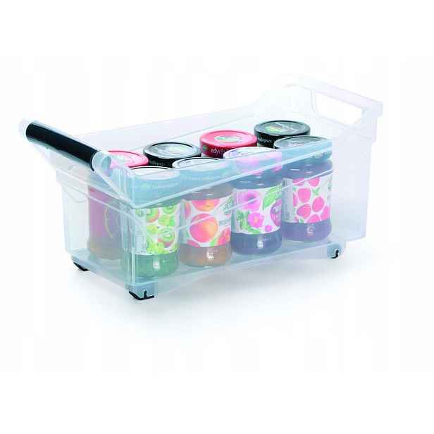 Prosperplast Úložný box, úzký s madlem, systémový NUK 38 x 18 x 18, 10l