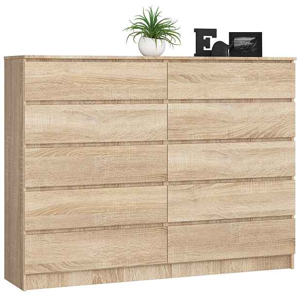 Ak furniture Komoda Rollo K 160 cm dub sonoma
