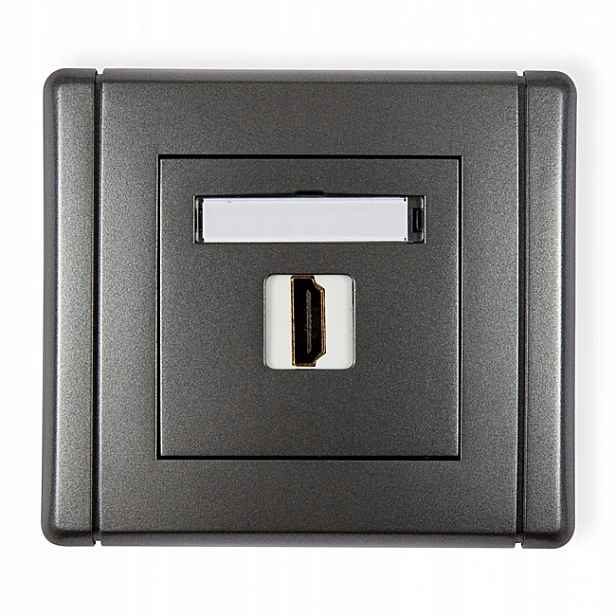Karlik Flexi grafitový konektor 1xHDMI 11FHDMI-1