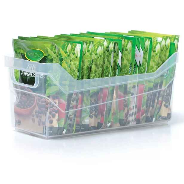Prosperplast Úložný box, úzký s madlem, systémový NUK 28 x 12 x 12, 3l