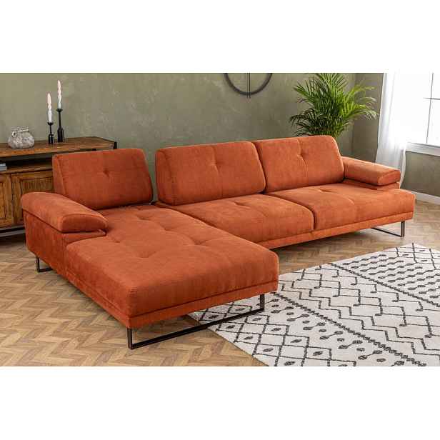 Rohová sedací souprava Mustang Small Left - Orange