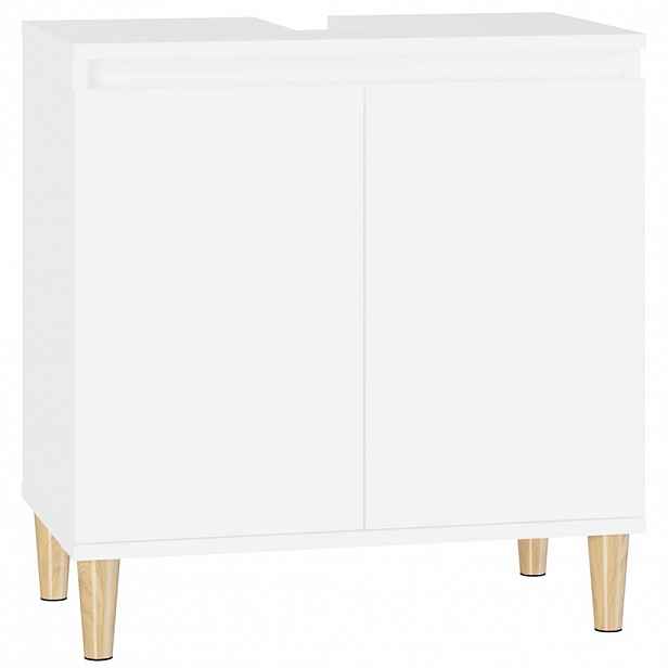 vidaXL Skříňka pod umyvadlo bílá 58 x 33 x 60 cm kompozitní dřevo
