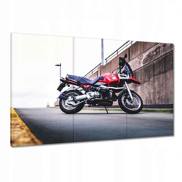 Obrazy 120x80 Červený motocykl Bmw