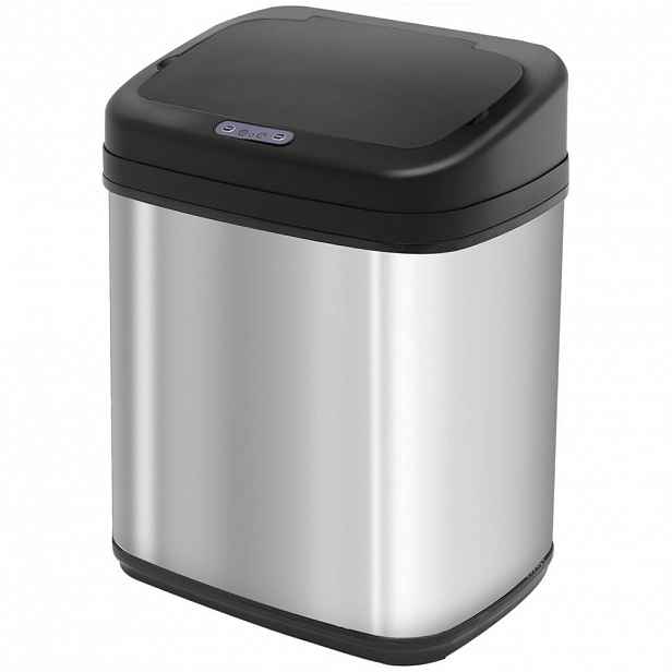 HOMCOM ODPADKOVÝ KOŠ 20 L stříbrný, černý