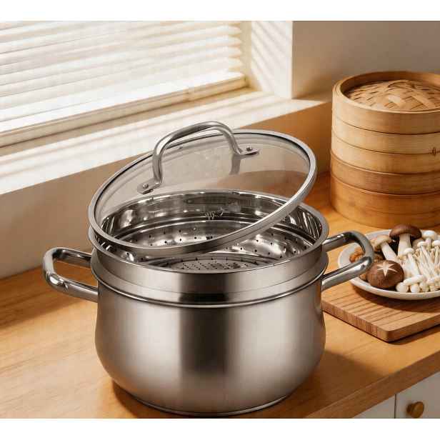 Hrnec na páru Ocel 304 6.3L 24cm Indukční plyn