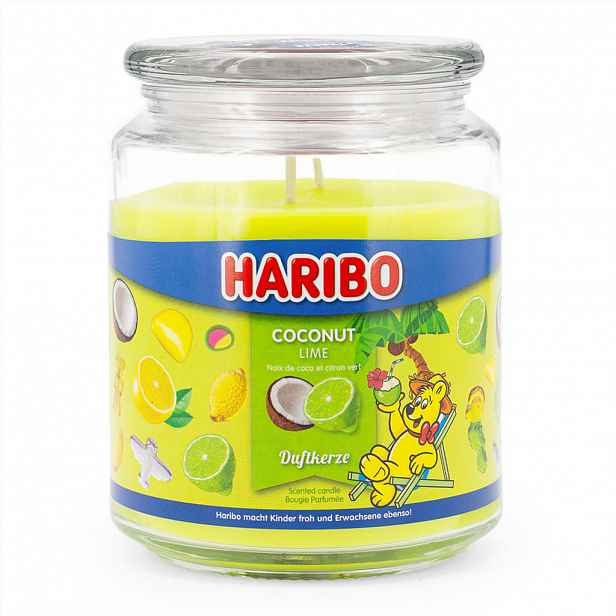 VONNÁ SVÍČKA Transparentní Coconut Lime dvojitý knot