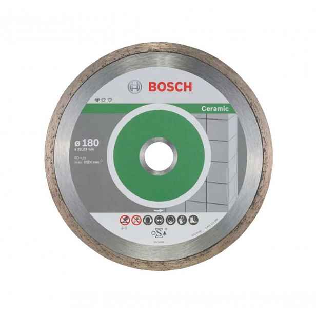 Bosch - Sada diamantových řezných kotoučů na dlaždice a obklady 180x22,23 mm, 10 ks 2608603233