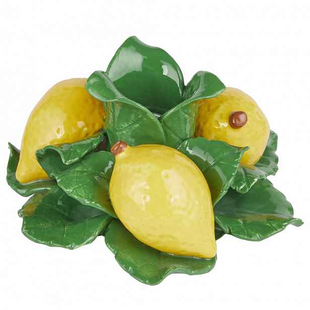 Butlers LEMON Svícen na dlouhou svíčku citrony