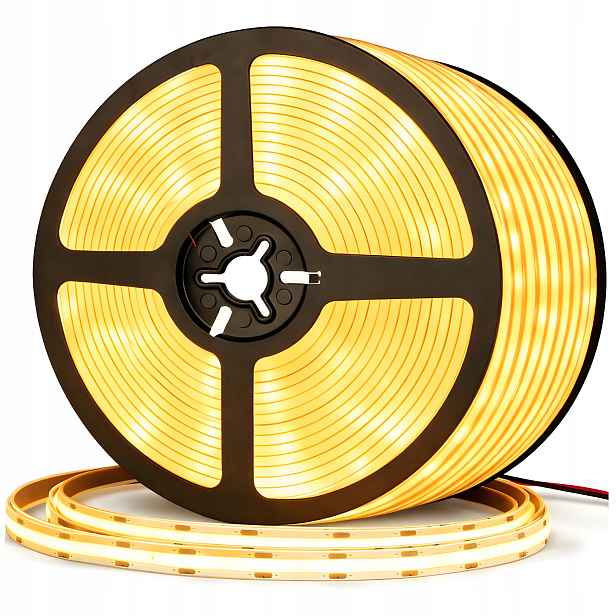 Led pásek 12V Cob 50 m 528 diod 15W/m 1650lm/m 3000K Profesionální Premium
