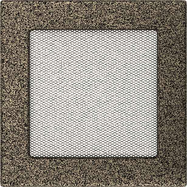 Ventilační mřížka 17x17 černo-zlatá