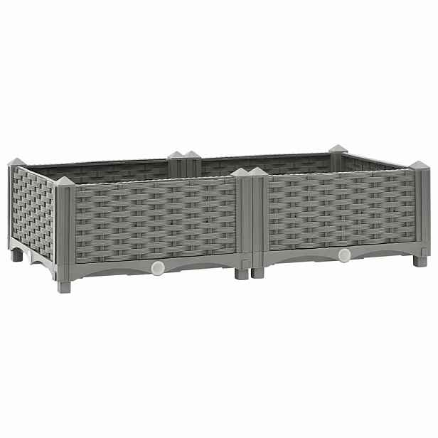 vidaXL Vyvýšený záhon 80 x 40 x 23 cm polypropylen