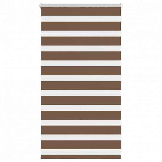 vidaXL Zebra roleta hnědá 75x100 cm šířka látky 70,9 cm polyester