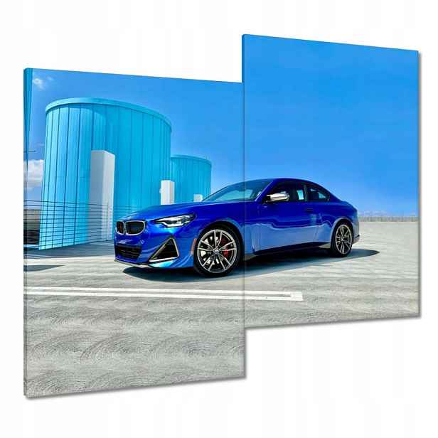 Obrazy 80x70 Modré Bmw Auto