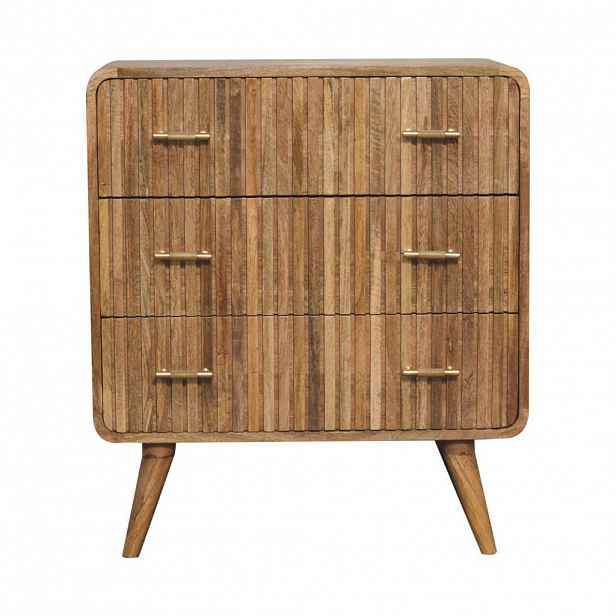 Artisan Furniture SKŘÍŇ T-tyč Cortez kaštan, 1 zásuvka a otevřená přihrádka, tmavě hnědá