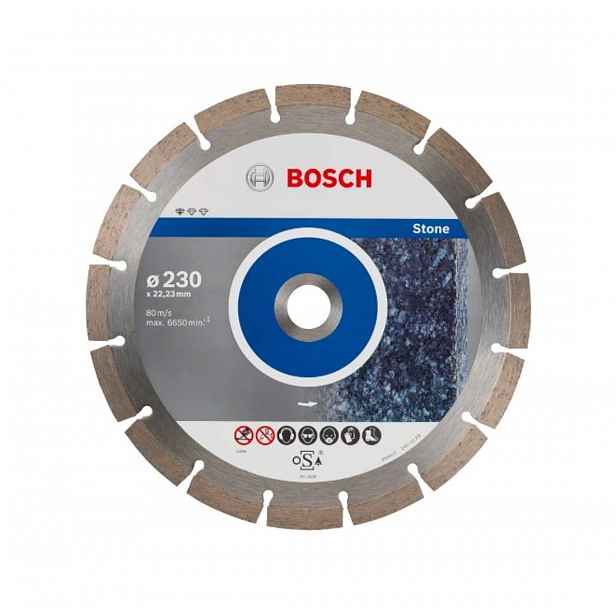 Bosch - Sada diamantových řezných kotoučů na kámen 230x22,23 mm, 10 ks 2608603238