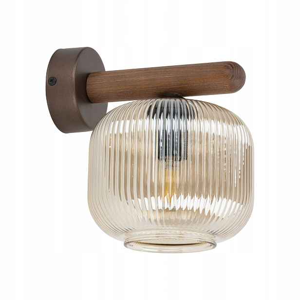 Nástěnné svítidlo Salvia Bronzová lampa Klasická 1xE14 10W Metal Tk Lighting