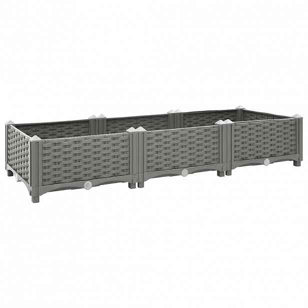 vidaXL Vyvýšený záhon 120 x 40 x 23 cm polypropylen