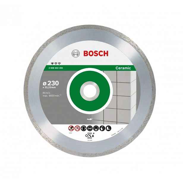 Bosch - Sada diamantových řezných kotoučů na dlaždice a obklady 230x22,23 mm, 10 ks 2608603234