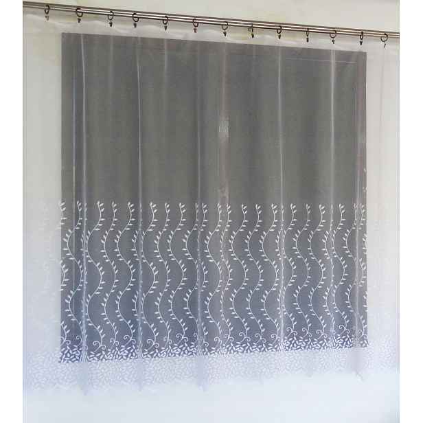 Mg Záclona 623/763 Bílá 500X160 cm Hotová Obšitá Bt
