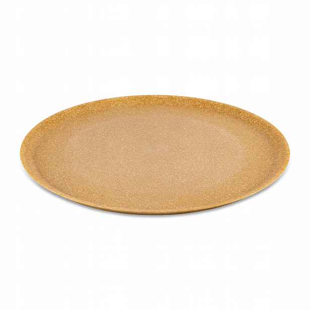 Obědové Talíře Ø 25 CM Plast 4 Kusy Hnědé