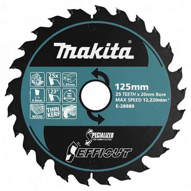 Řezací Kotouč Efficut 125x20mm 25Z Makita E-28880