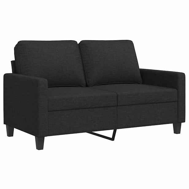 vidaXL 2místná pohovka černá 120 cm textil
