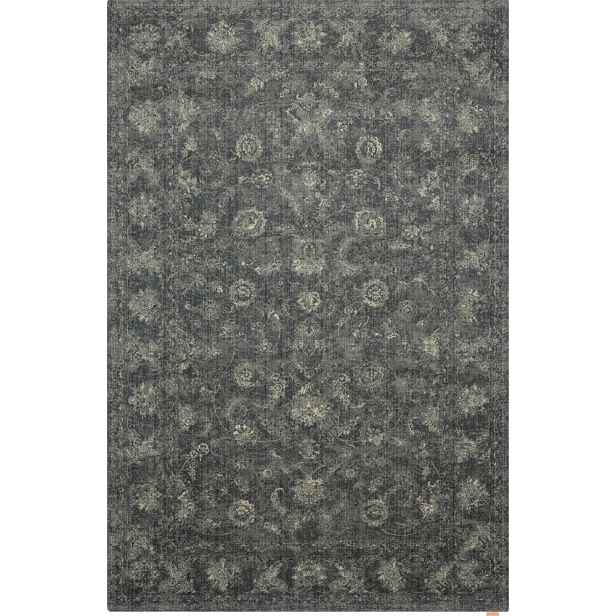 Šedý vlněný koberec 230x340 cm Calisia Vintage Flora – Agnella