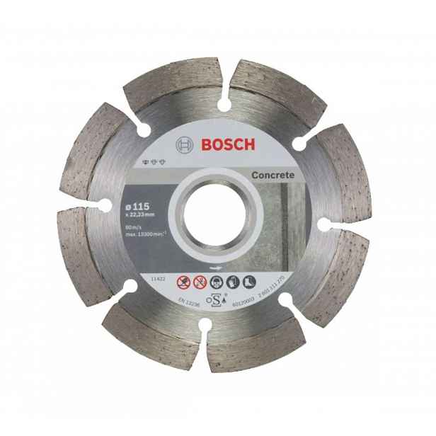 Bosch - Sada diamantových řezných kotoučů na beton 115x22,23 mm, 10 ks 2608603239