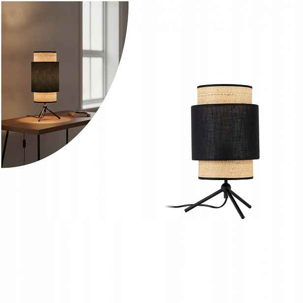 Černá stolní lampa Boho New, moderní, do kanceláře, Tk Lighting