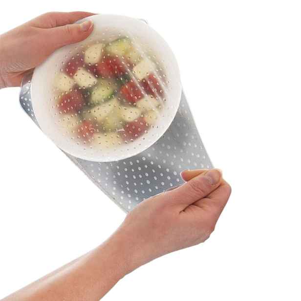 Orion Silikonové náhrady víček a poklic, na skleněné nádoby, 3ks 15cm, 20cm, 26 cm